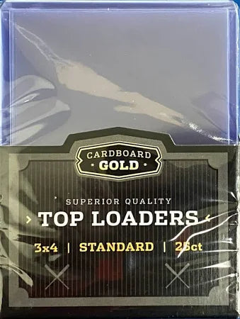 Cardboard Gold Cardboard Gold 3 x 4 Toploaders Standard 25 ct, 3 x 2 x 1