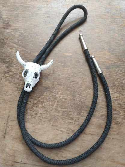 70s Vintage Skull Bolo Tie