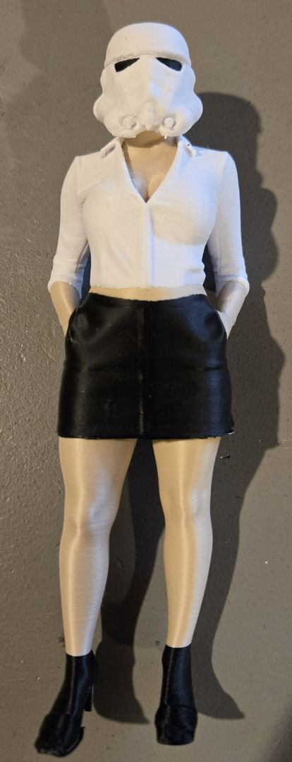 3D Stormtrooper Woman