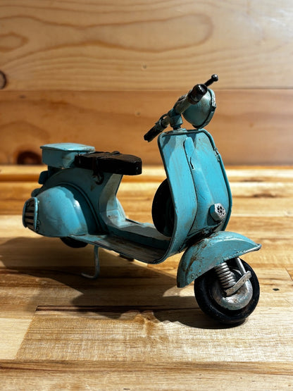 Light Blue  Vespa Tin Scooter Handmade