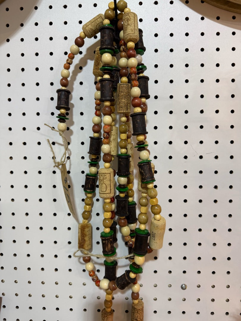 Beaded and Cork garland