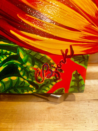 Red  Flower Painting