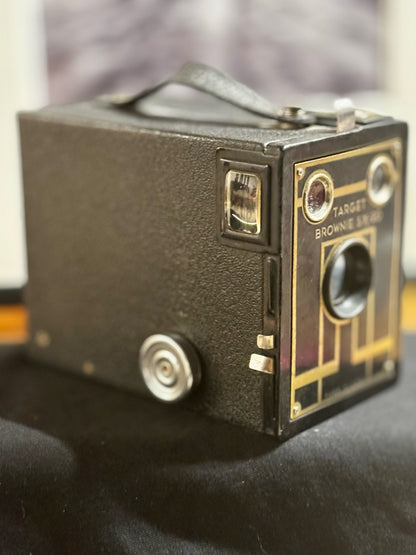 Black Kodak Kodak Target Six-20 Brownie Camera