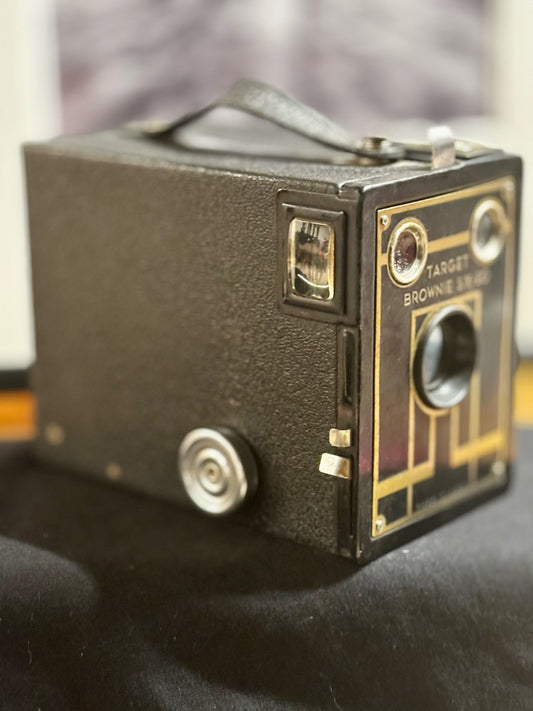Black Kodak Kodak Target Six-20 Brownie Camera