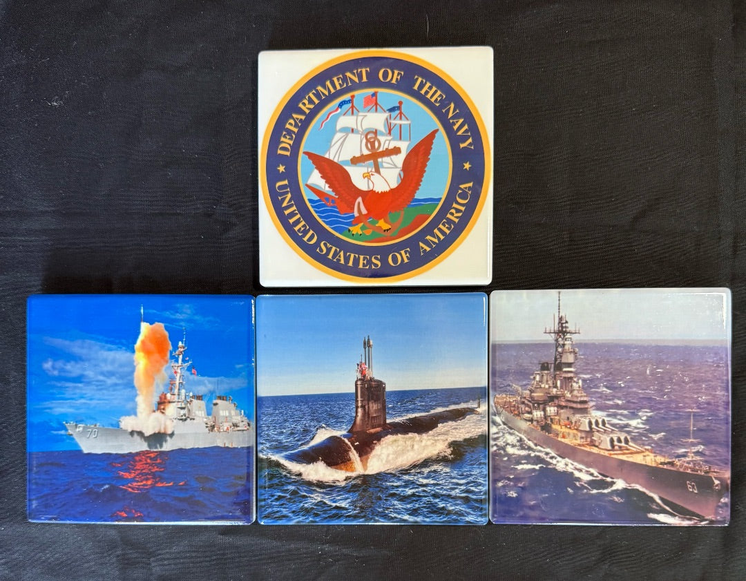 Square Ceramic Coasters Set of 4