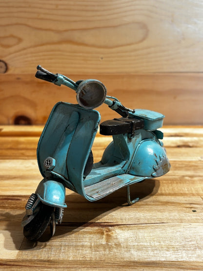 Light Blue  Vespa Tin Scooter Handmade