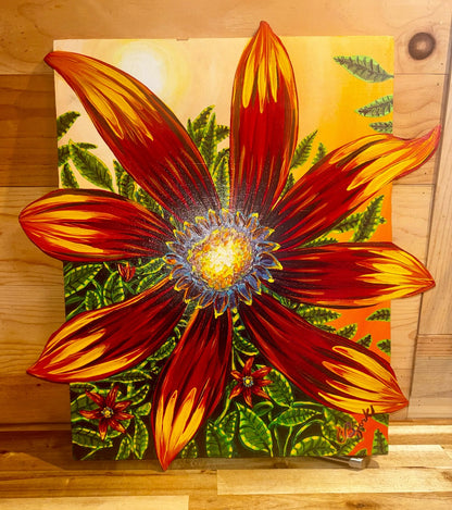 Red  Flower Painting