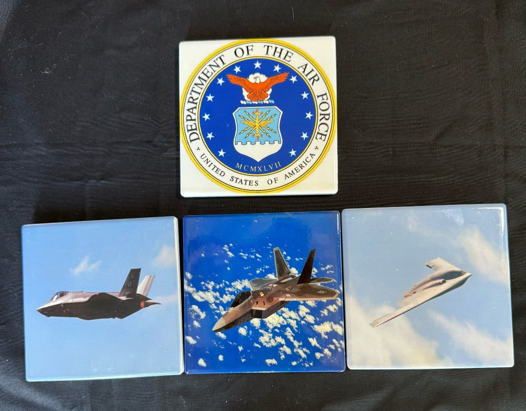 Square Ceramic Coasters Set of 4