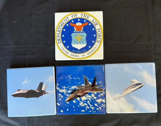 Square Ceramic Coasters Set of 4
