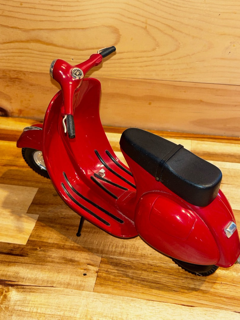 Red Xonex Vespa Toy Scooter Xonex 1/6 Scale
