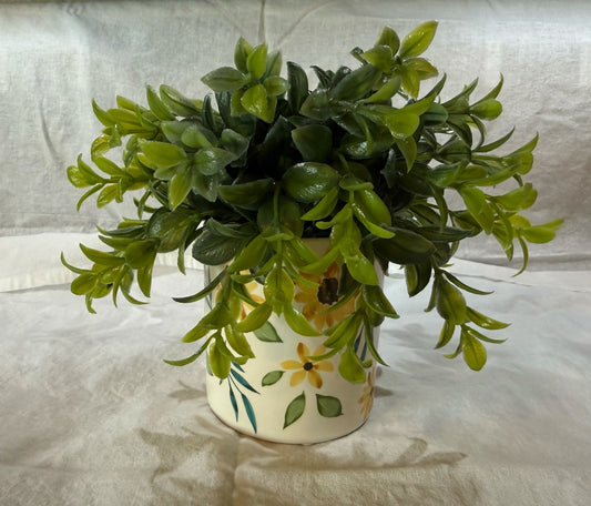 Potted Faux Flowers