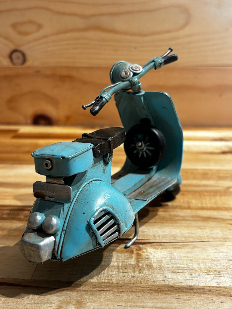Light Blue  Vespa Tin Scooter Handmade