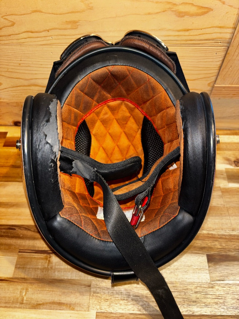 Fulmer Fulmer Reflective Flaming Skull Helmet, XXL
