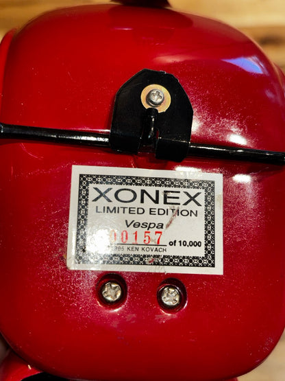 Red Xonex Vespa Toy Scooter Xonex 1/6 Scale