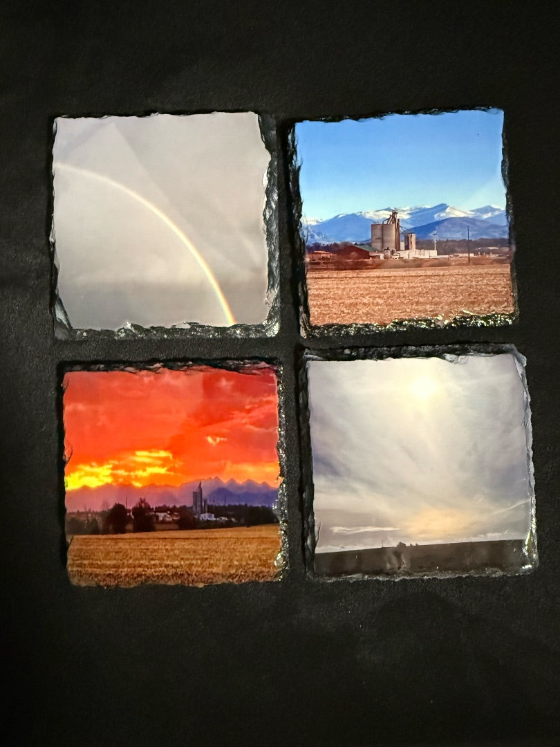 Slate Coasters set of 4