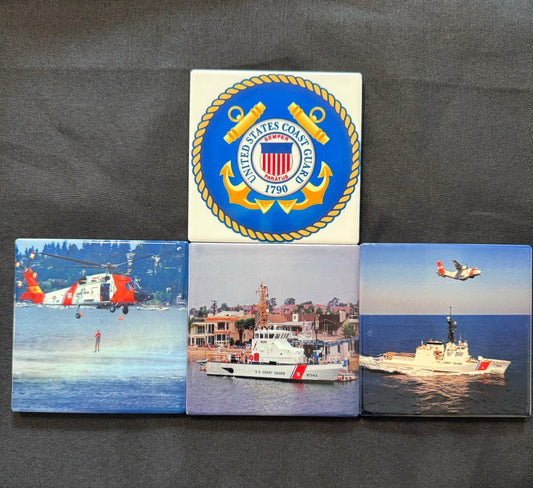 Square Ceramic Coasters Set of 4