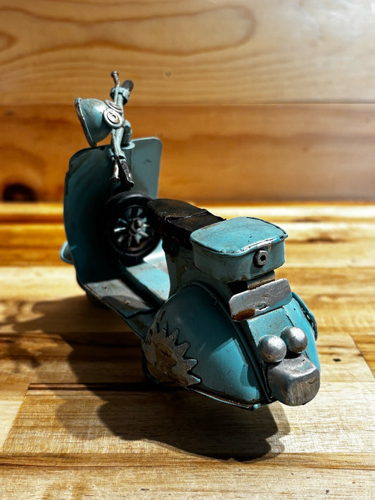 Light Blue  Vespa Tin Scooter Handmade