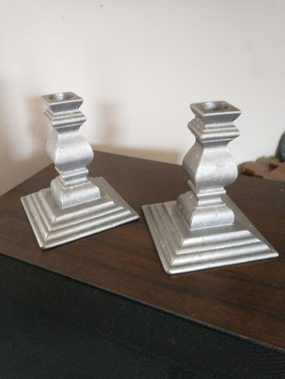Wilton Candlesticks Pewter pair